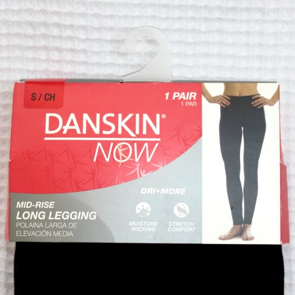 NWT Danskin Now Cotton Mid-Rise Stretchy Moisture-Wicking Long Legging Small - Picture 2 of 4